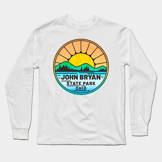 John Bryan State Park Ohio OH Long Sleeve T-Shirt by TravelTime